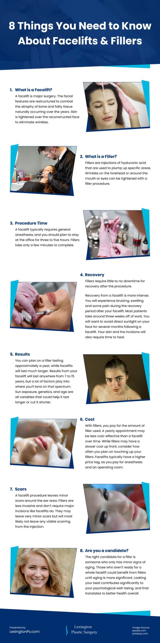 8 Things You Need to Know About Facelifts and Fillers Infographic 8 Things You Need to Know About Facelifts and Fillers Infographic